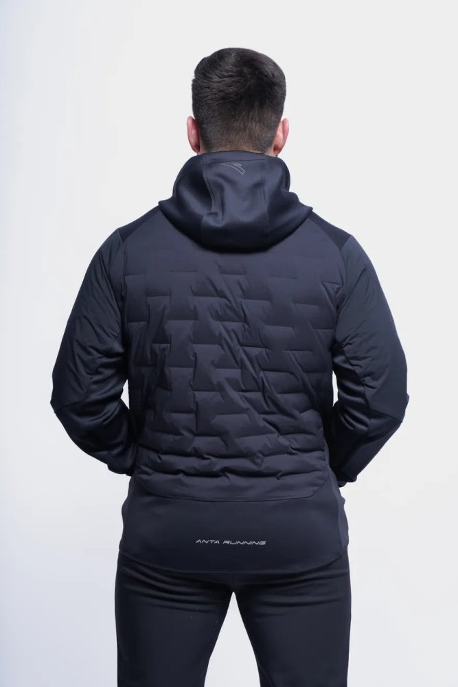 Anta Mens Advanced Woven Running Track Top In Black