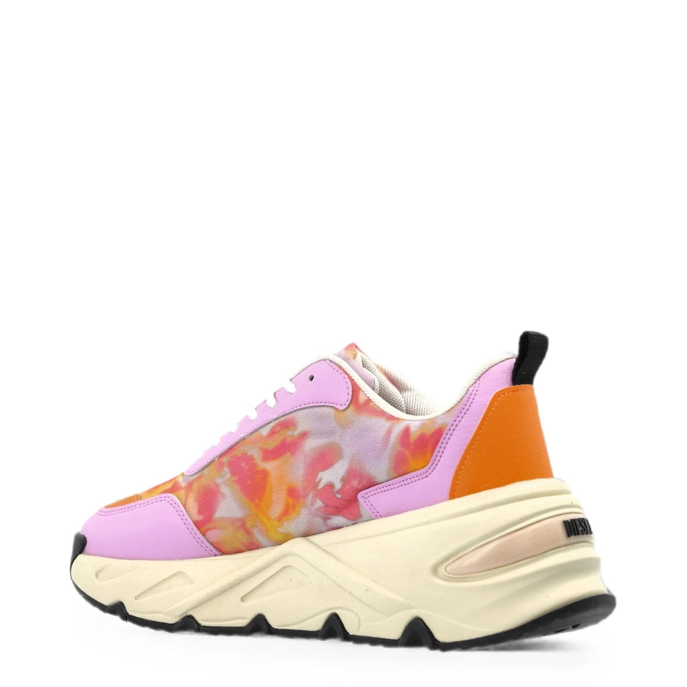 Diesel Womens S-Savannah Tulu Sneakers In Multi Color/Orchid Bouquet/Pumpkin