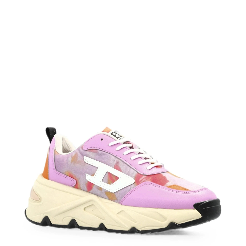 Diesel Womens S-Savannah Tulu Sneakers In Multi Color/Orchid Bouquet/Pumpkin