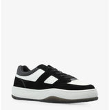 Diesel Mens S-D Long Low Sneakers In Black & White