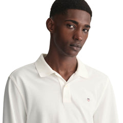 Gant 2230 Reg Shield Ls Pique Rugge White