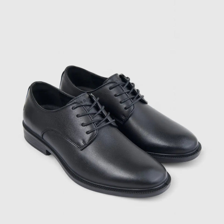 Hush Puppies Mens Harrington Leather Shoe In Black