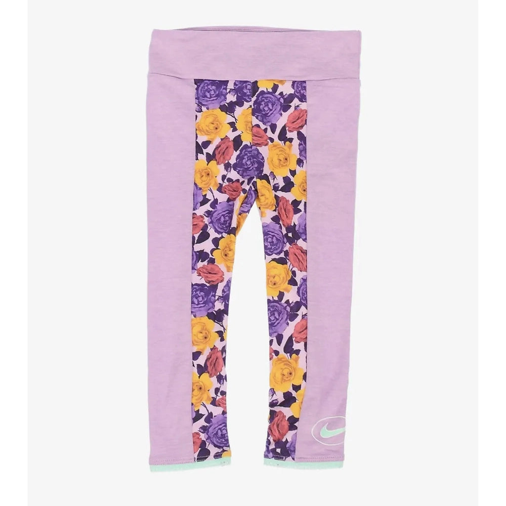 Nike Girls AOP Icon Clash Legging In Violet
