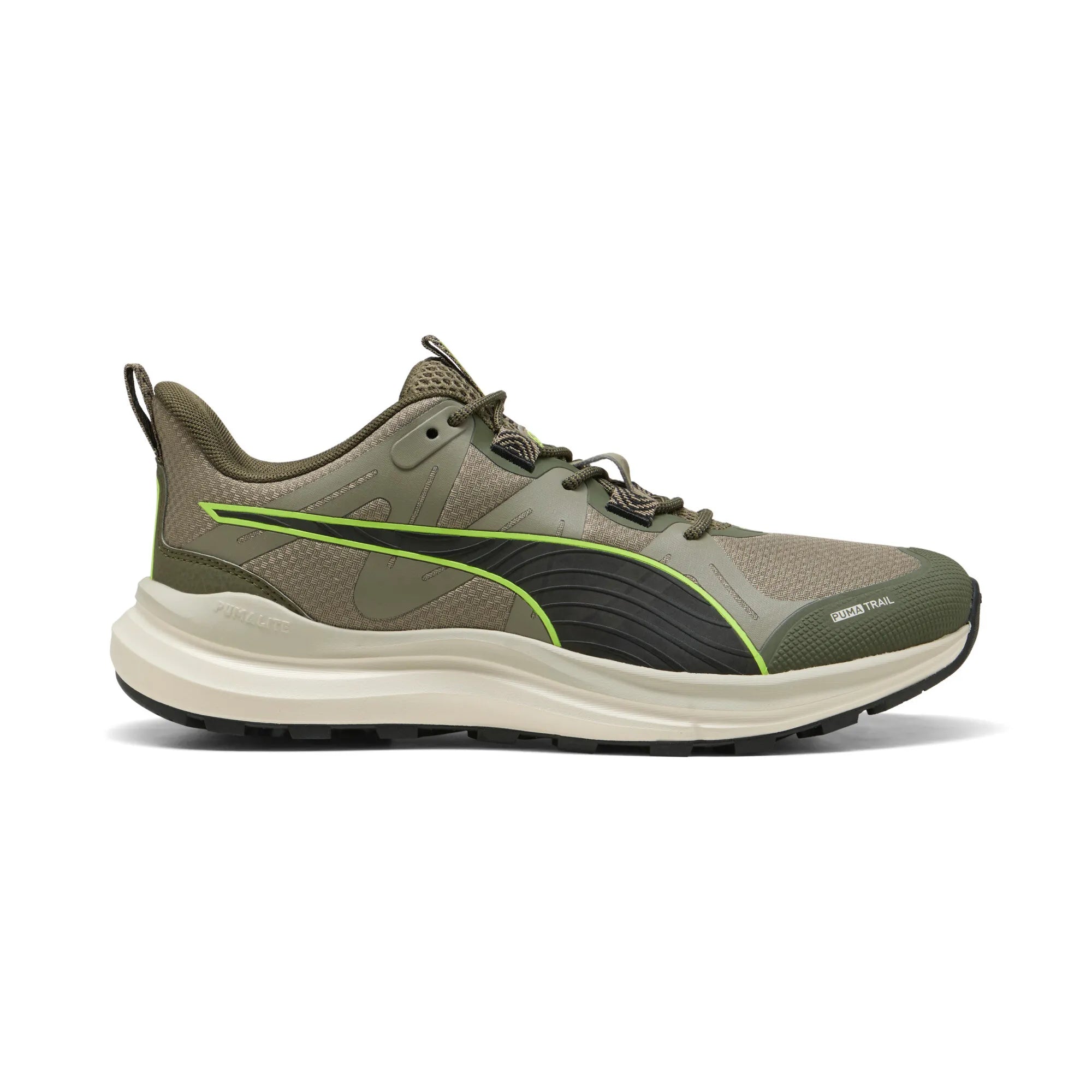 Puma Mens Reflect Lite Trail Sneakers In Loden Green/Velvet Moss