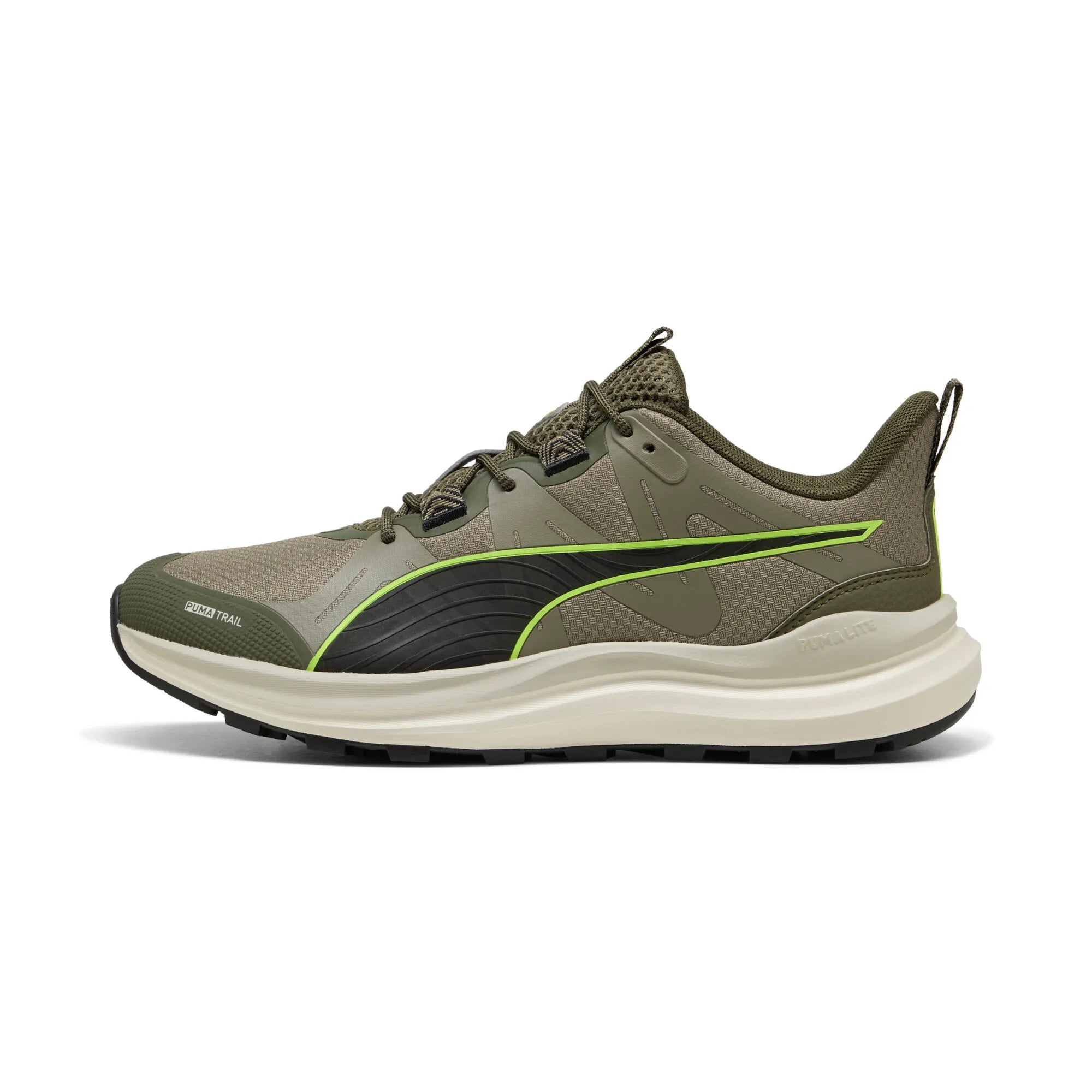 Puma Mens Reflect Lite Trail Sneakers In Loden Green/Velvet Moss