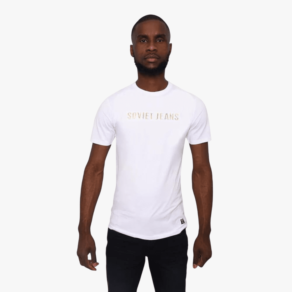 Soviet Mens Fashion T-Shirt In White