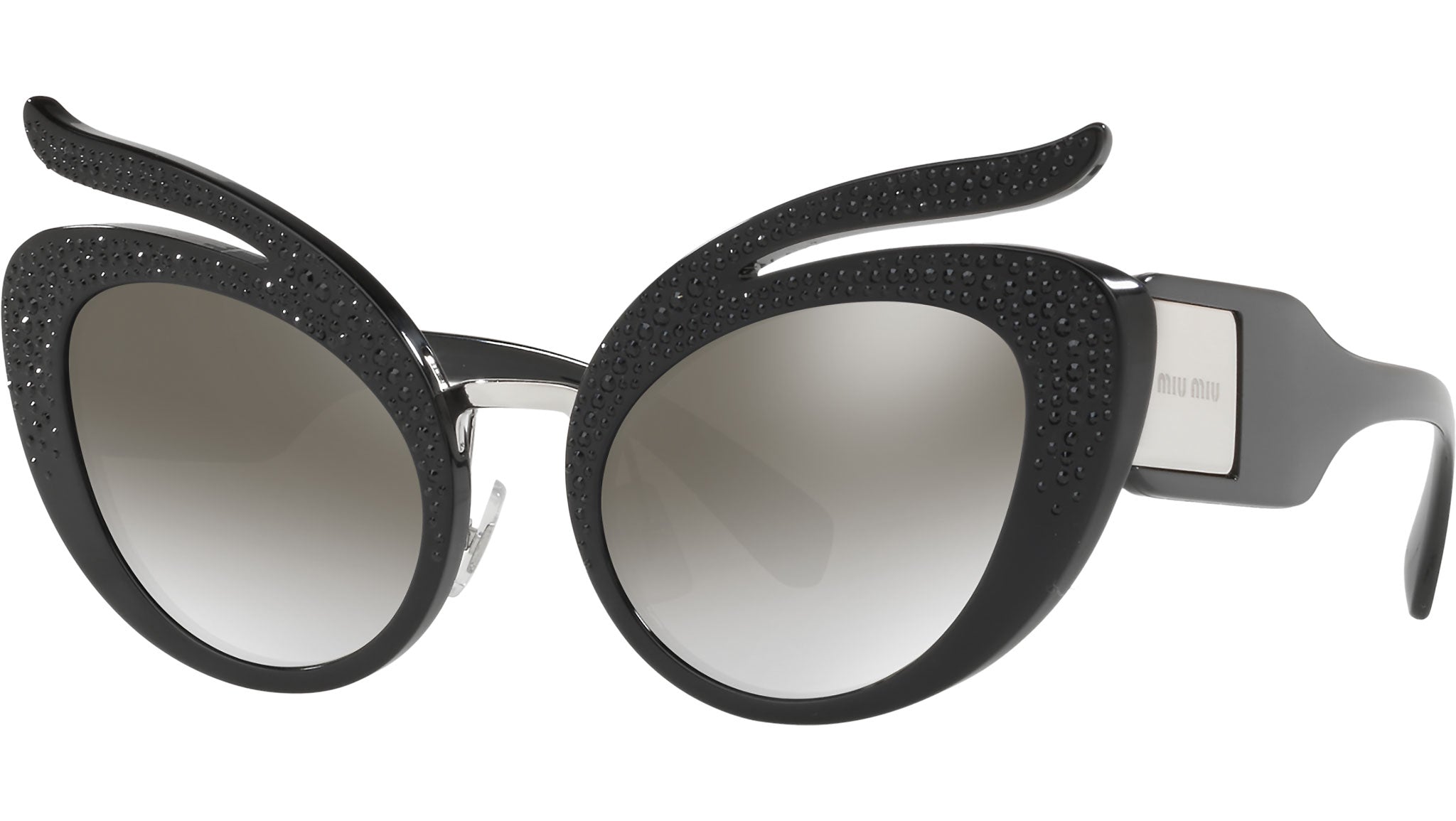 Miu Miu Catlook Frame Sunglasses For Women In Black
