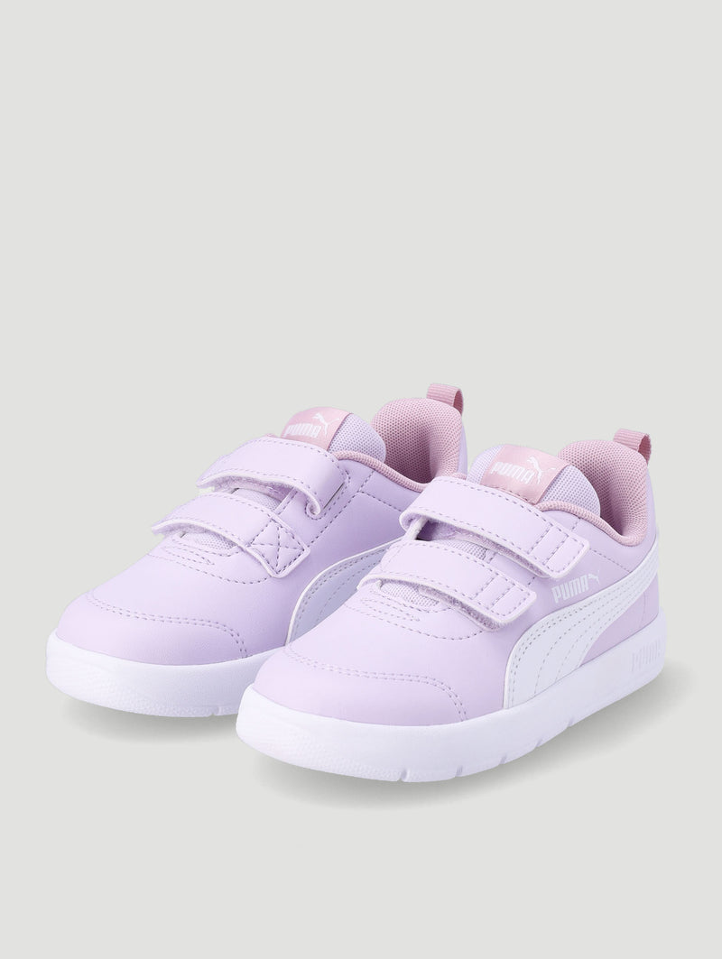 Puma Kids Courtflex V3 V Shoes In Lilac