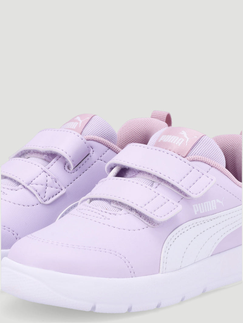 Puma Kids Courtflex V3 V Shoes In Lilac
