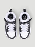 Puma Boys rebound V6 Mid Ac+ Inf Shoes In Black & White