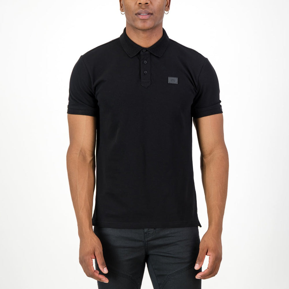 S.P.C.C Mens Mullen Short Sleeves Golfer In Black