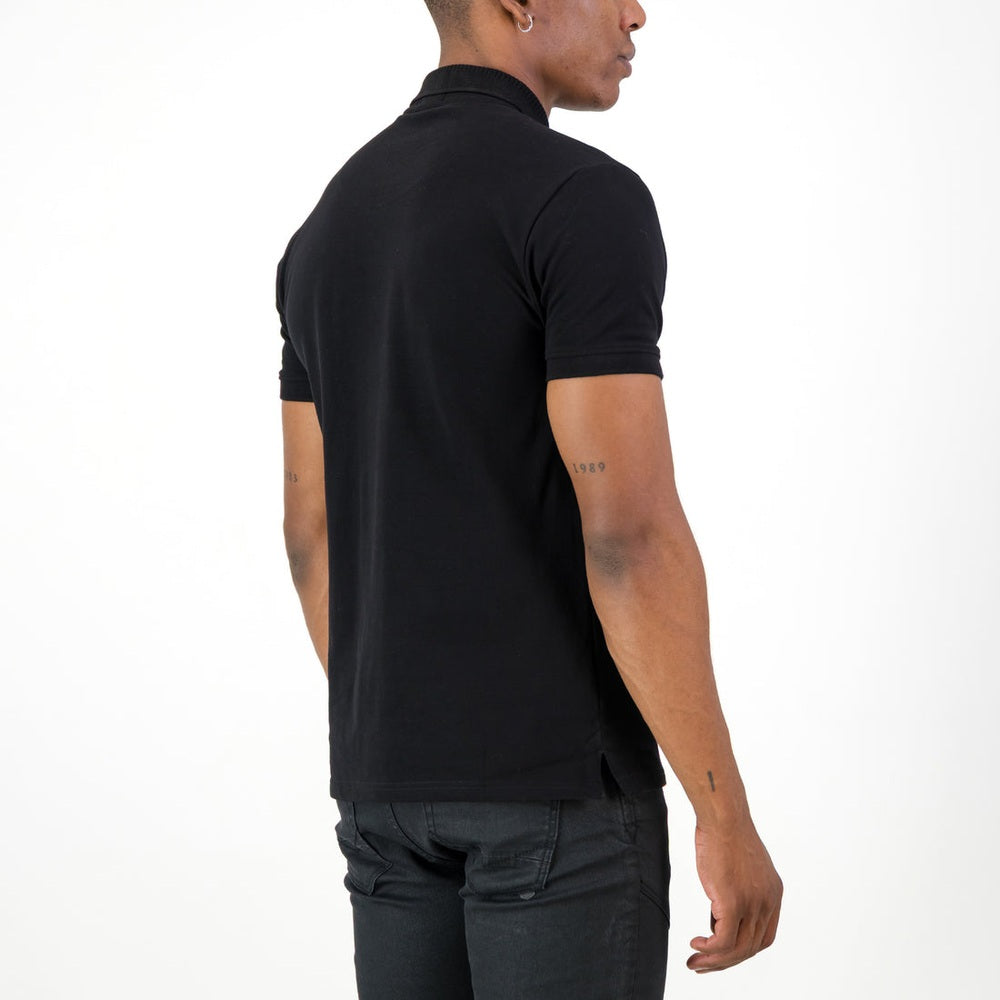 S.P.C.C Mens Mullen Short Sleeves Golfer In Black