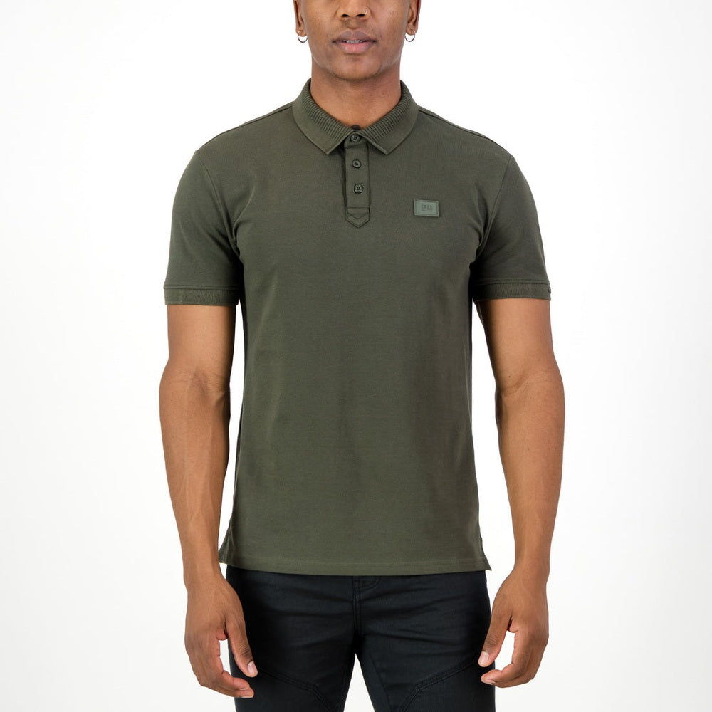 S.P.C.C Mens Mullen Short Sleeves Golfer In Fatigue