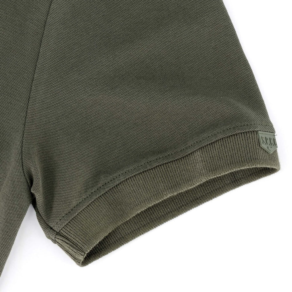 S.P.C.C Mens Mullen Short Sleeves Golfer In Fatigue