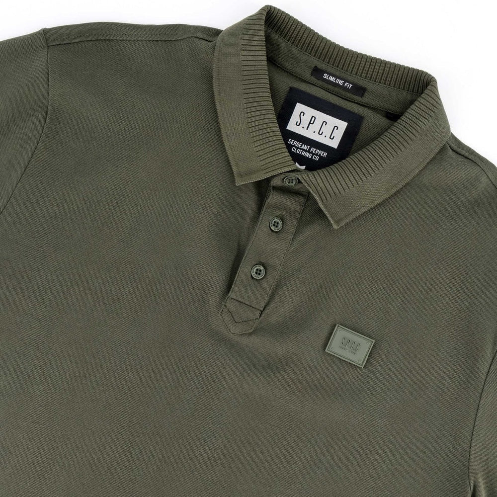 S.P.C.C Mens Mullen Short Sleeves Golfer In Fatigue
