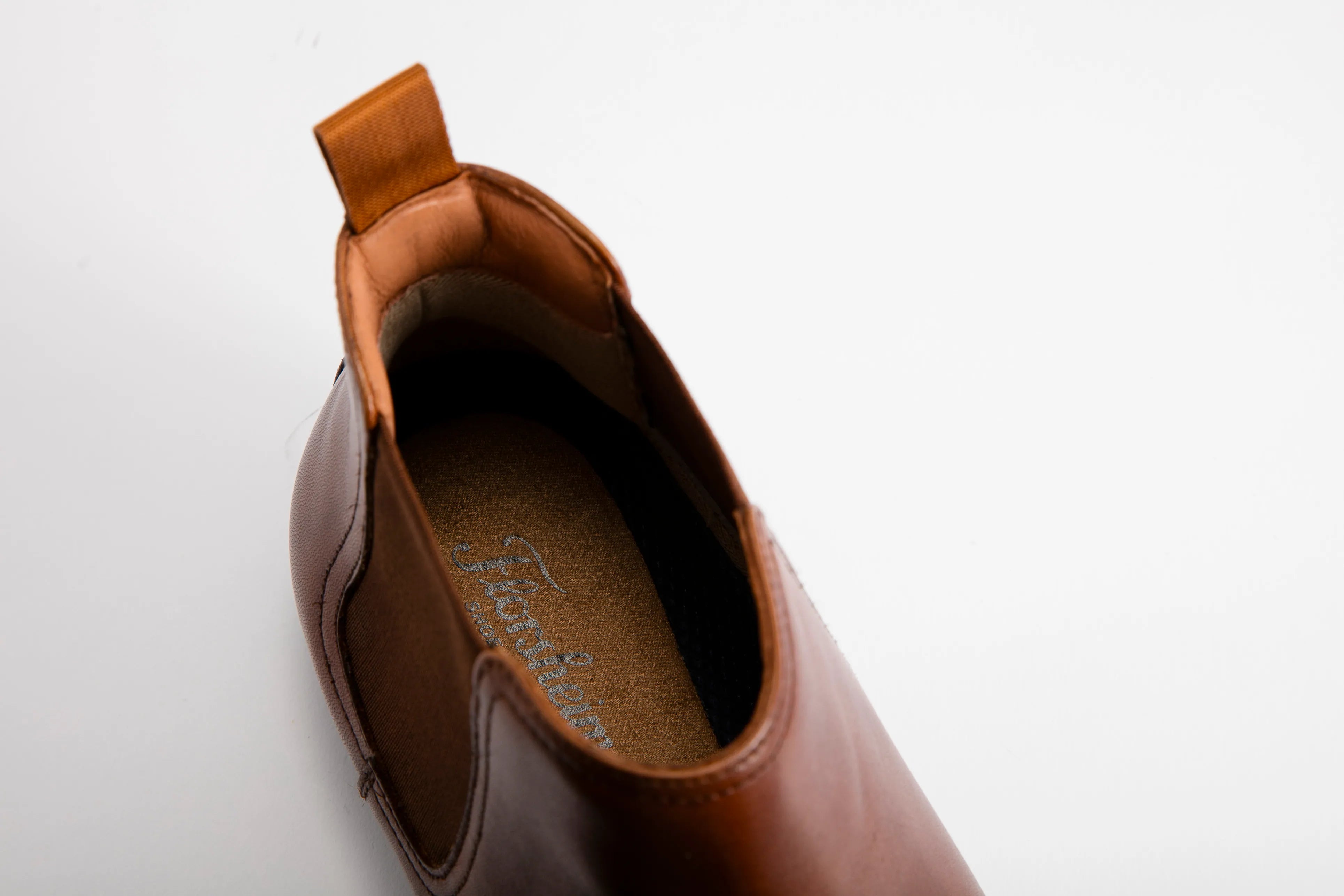 Florsheim mens Flex II Chelsea Leather Boots In Cognac