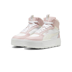 Puma 38872910 Adults Karmen Rebelle Mid Jr Shoes White/Pink