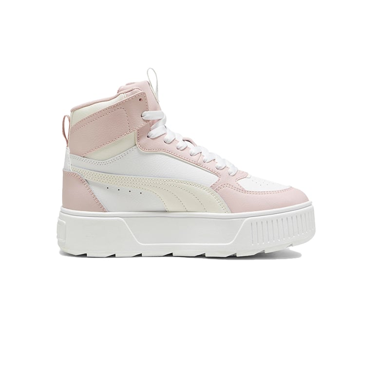 Puma 38872910 Adults Karmen Rebelle Mid Jr Shoes White/Pink