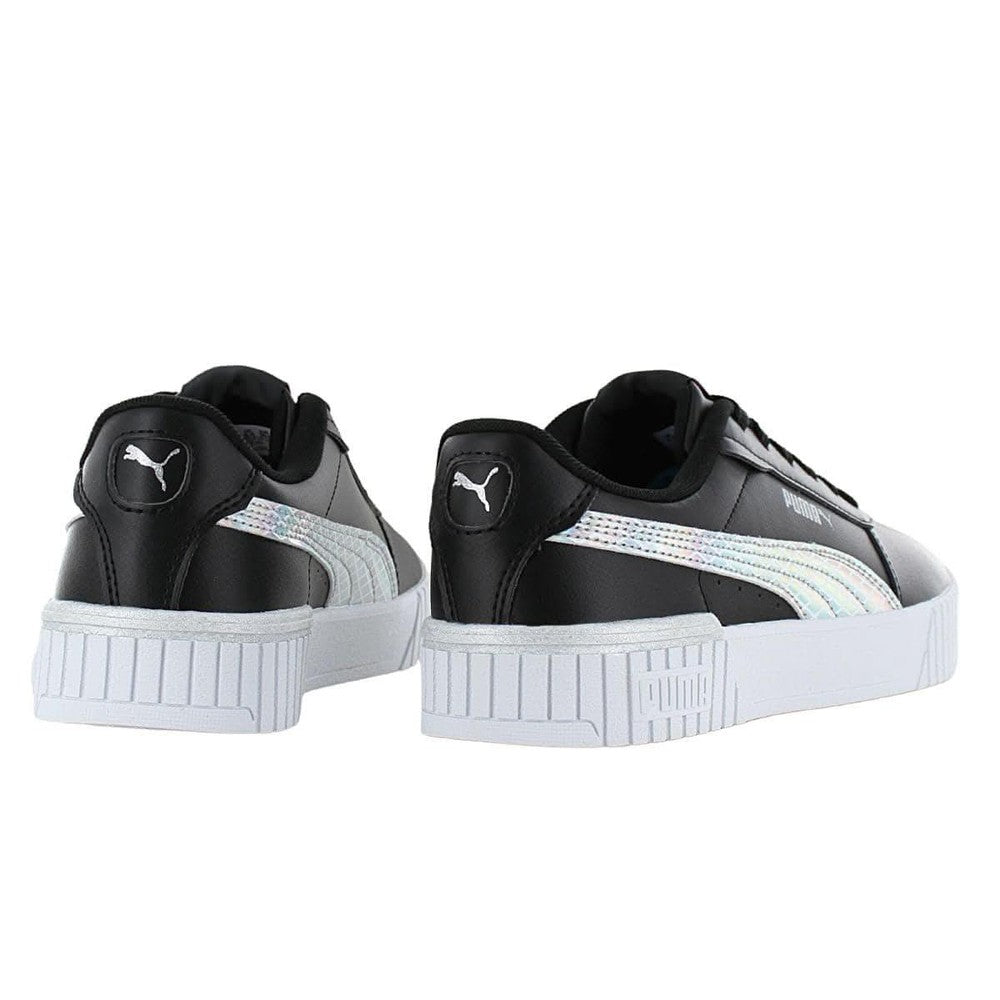 Puma Girls Carina 2.0 Mermaid AC Infants Sneakers In Black/Lilac Chiffon/Silver