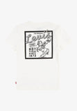 Levis Pizza Delivery Cowboy T-Shirt For Boys In Egret