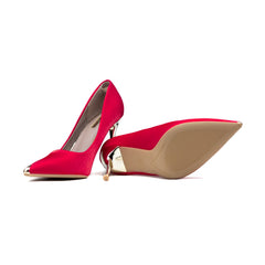 Plum Pl081318 Ladies Liliana Heels Red