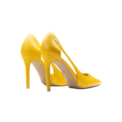 Plum Pl081282 Ladies Faith Heels Yellow