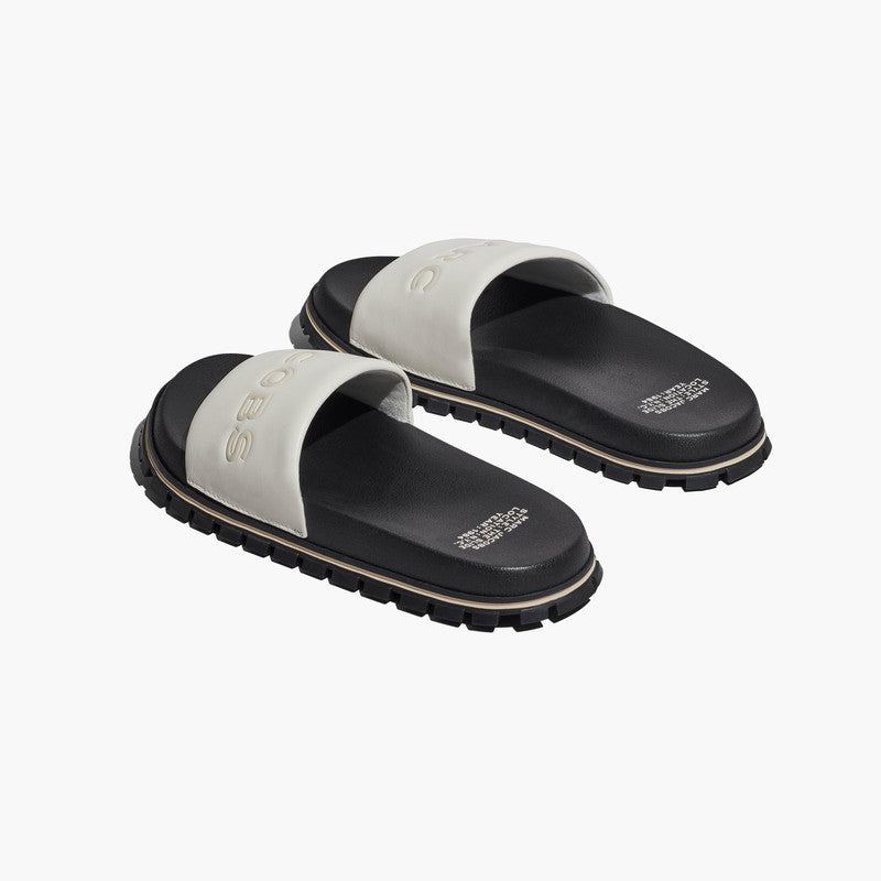 Marc Jacobs Womens The Slides in Black and White