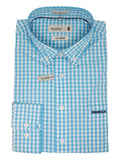Pringle Mens Long Sleeve Classic Shirt In Blue And White