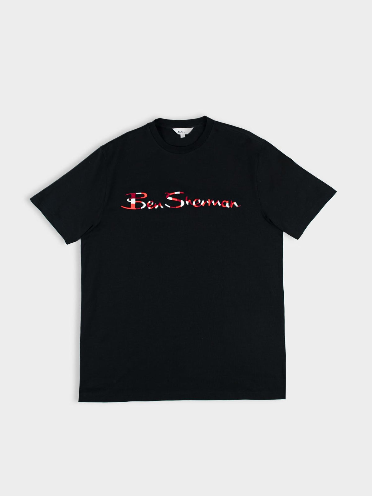 Ben Sherman Mens 3D Embroidered T-Shirt In Black
