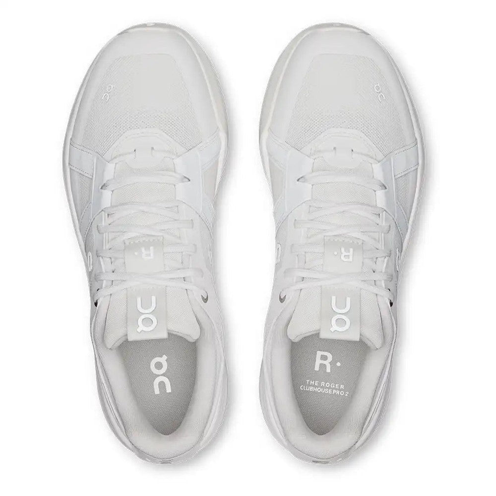 On Mens The Roger Clubhouse Pro 2 Shoes In White Ivory