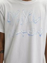 Diesel Mens T-Norm V8 Regular T-Shirt In White