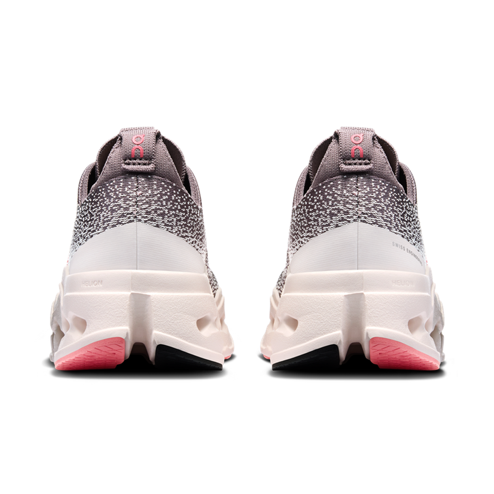 On Womens Cloudsurfer Max Shoes In Pebble Oyster