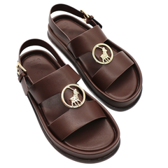 Exclusive Polo Womens Moulded Unit Trim Sandal Brown