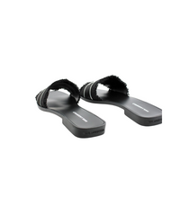 Karl Lagerfeld Ladies Skoot II Border Slides In Black