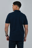 Ben Shermen Ben Polo Short Sleeve Golfer In Navy