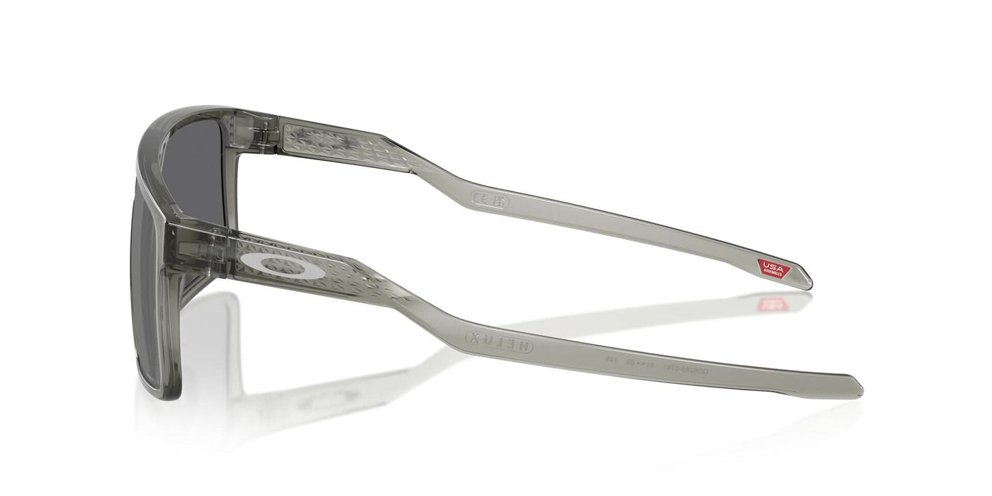 Oakley Mens Heliux Shield Sunglasses In Transparent Grey