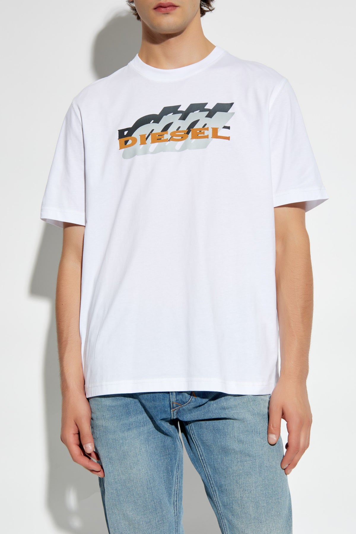 Diesel A148240Grai M - T-Adjust -K5 T-Shirt 100 White