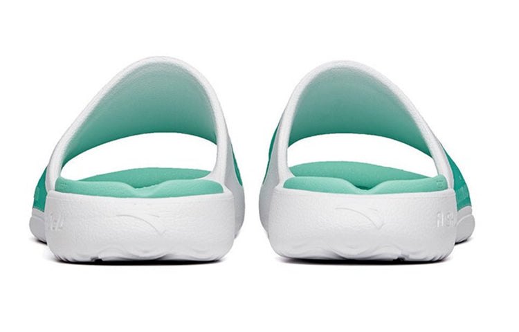 Anta Mens Basketball Slippers In Green & White