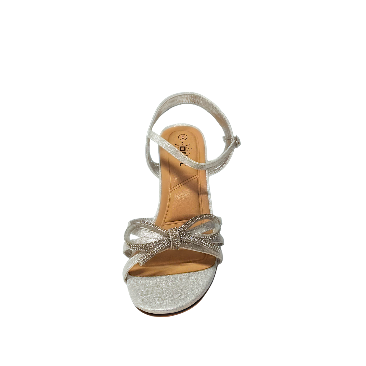 Orbit Ladies Evening Sandal Heels In Silver