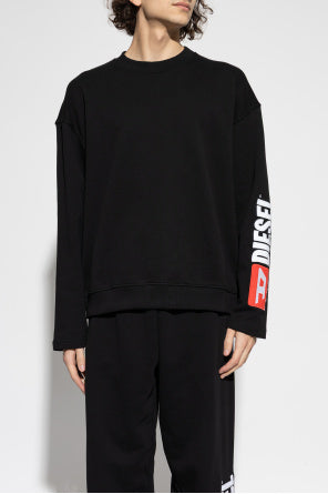 Diesel Mens S-Boxt-Nc Crew Sweatshirt In Black