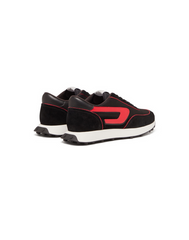 Diesel Mens Black/Red S-Racer Lc Sneakers