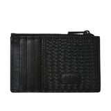 Lefel Mens Card/Coin Holder In Black