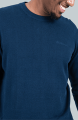 Bensherman Knit Crew Neck In Navy