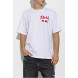 Diesel Mens T-Box Relaxed T-Shirt In White/Red
