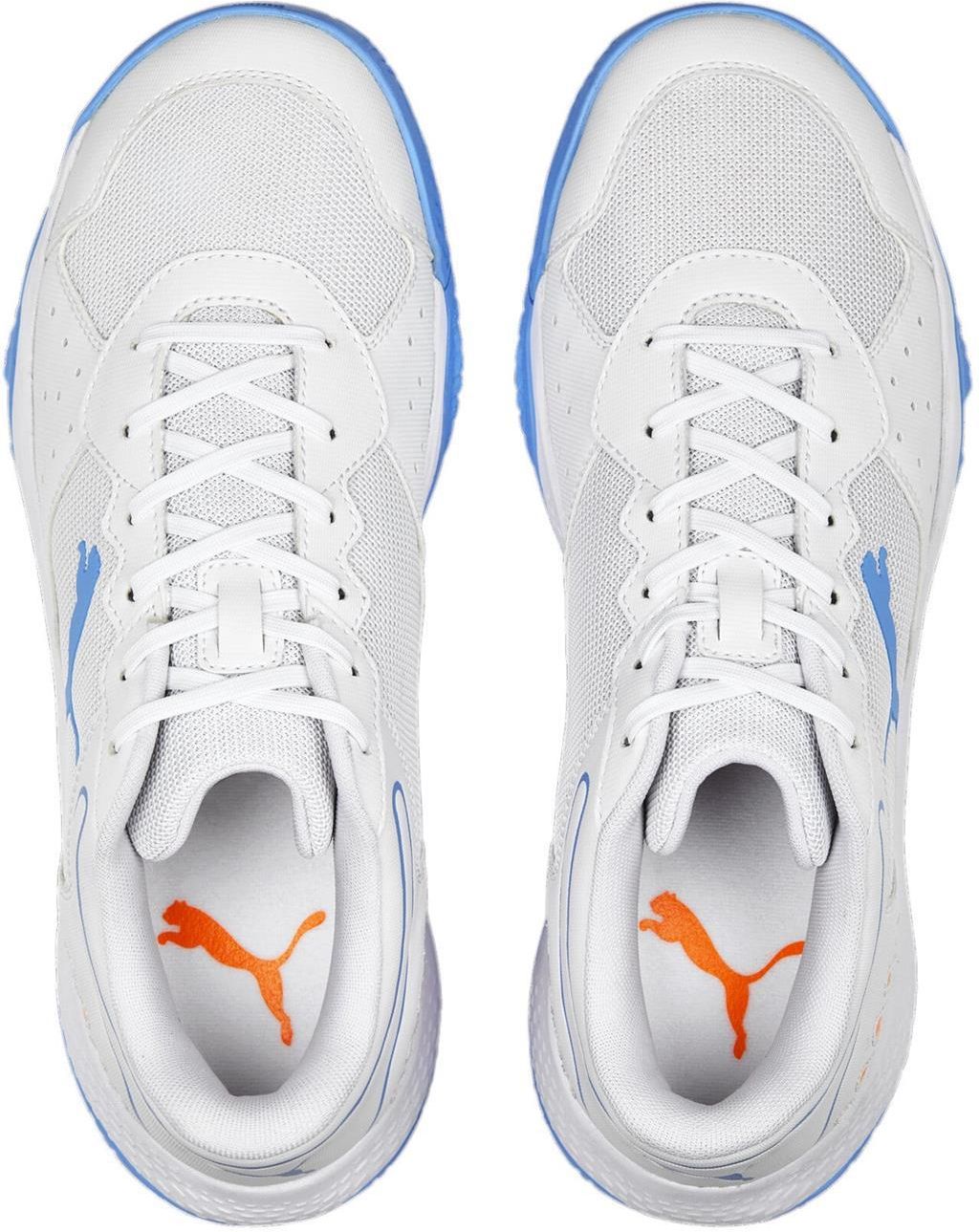Puma Mens Solarsmash Rct Sneakers In White/Light Blue