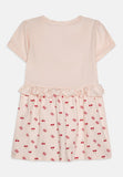 Guess Girls 2G Stretch Jersey Dress In Light Peach