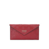 Guess Wilder Card Holder & Envelope Purse In Claret