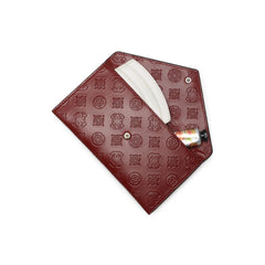 Guess Wilder Card Holder & Envelope Purse In Claret