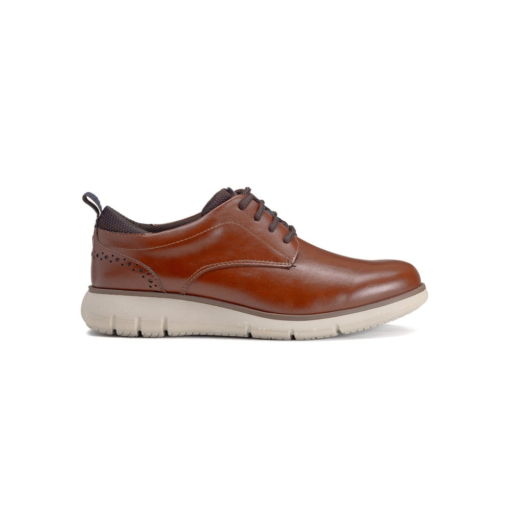 Nunn Bush By Florsheim Mens Stance Plain Leather Shoes In Cognac Multi