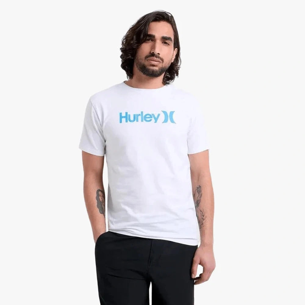 Hurley Mens One & Only Core Short Sleeve T-Shirt In White
